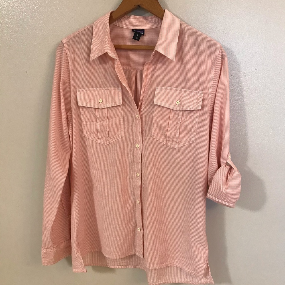 Patagonia Pin Striped Button Up Shirt Size S - Picture 4 of 7